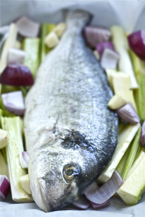 Dorada en papillote
