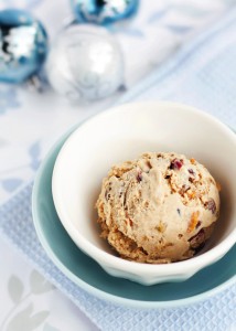 Christmas pudding ice cream