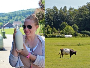 farm fresh raw milk, or rather 'frische Milch'